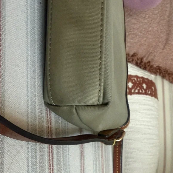 Dooney & Bourke Olive and Brown Crossbody Bag - Picture 7 of 8